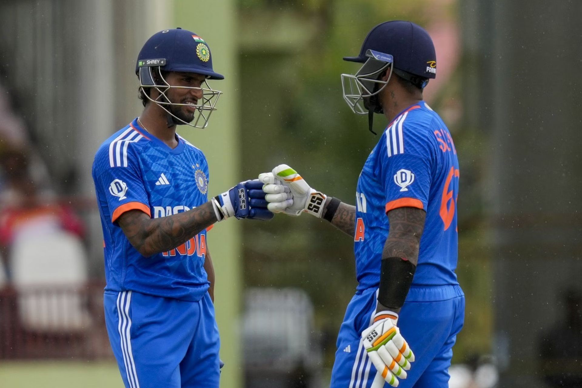 Tilak Varma and Suryakumar Yadav were competing for a middle-order berth. [P/C: AP]