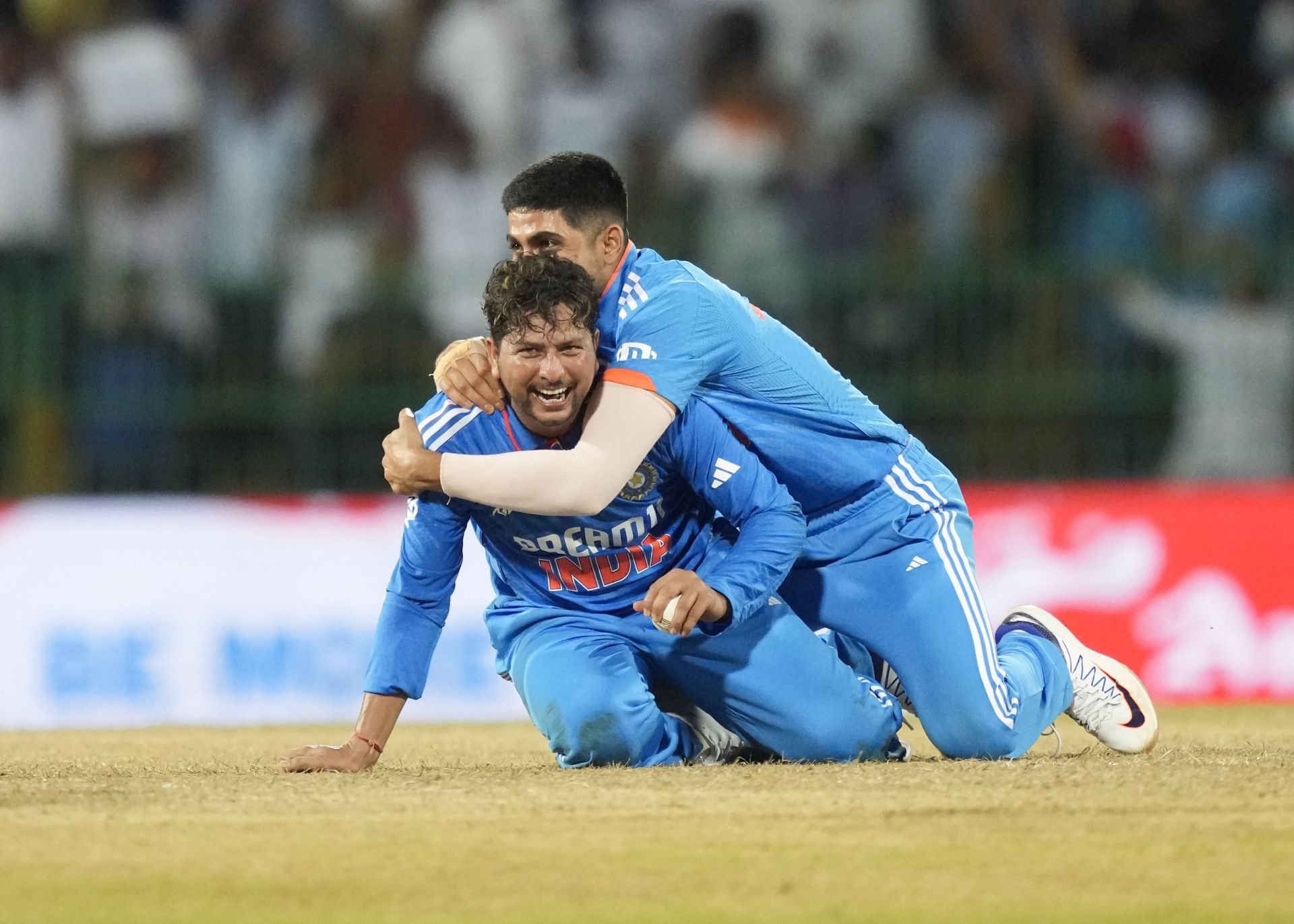 Kuldeep Yadav celebrating with Shubman Gill [Getty Images]