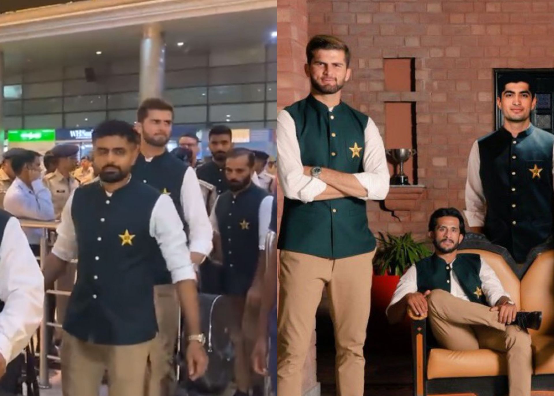 Pakistan players arrived in India on Wednesday night. 