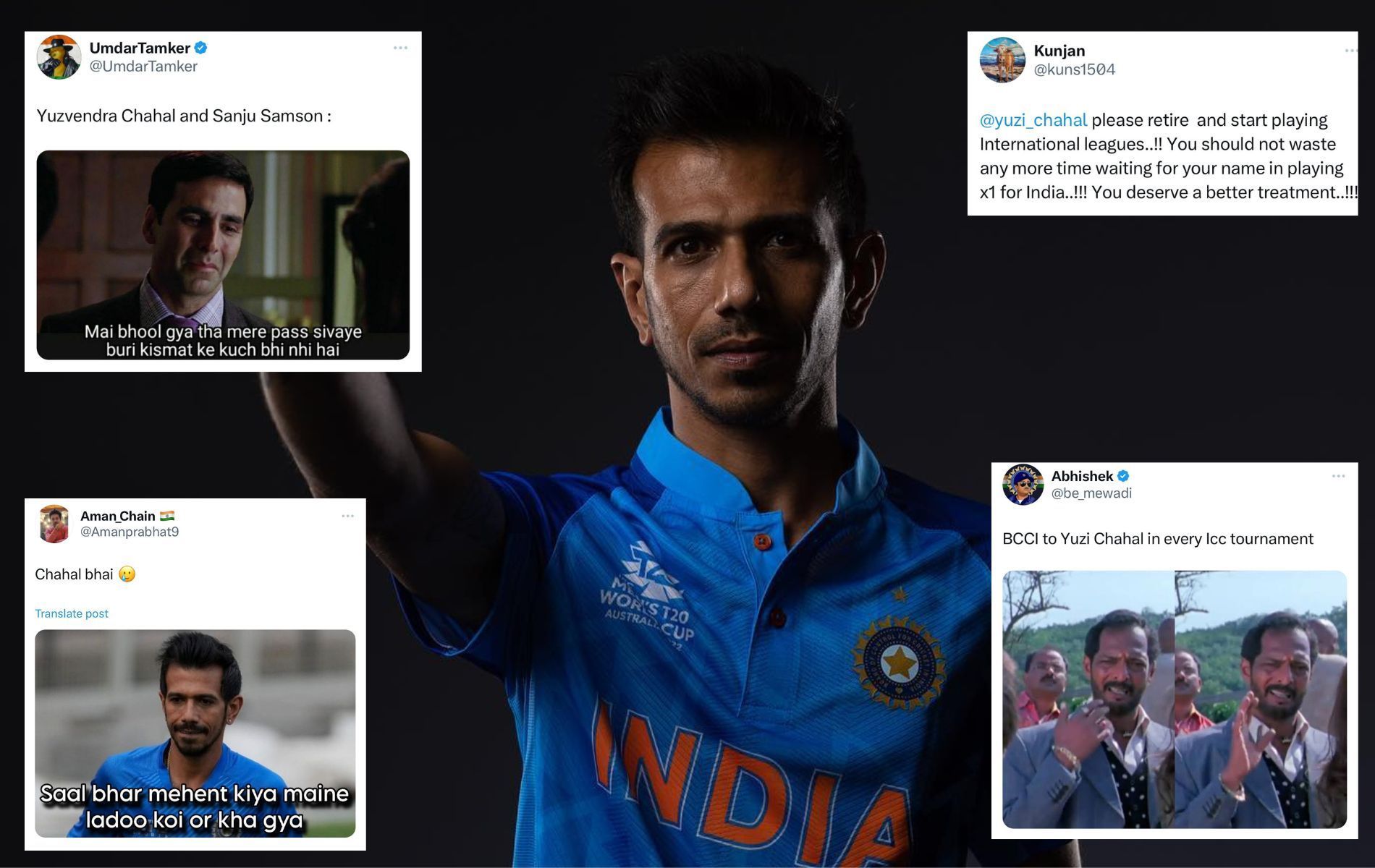 Yuzvendra Chahal didn