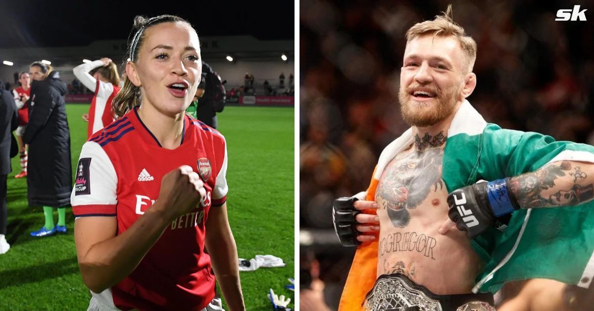 Katie McCabe and Conor McGregor (via Getty Images)