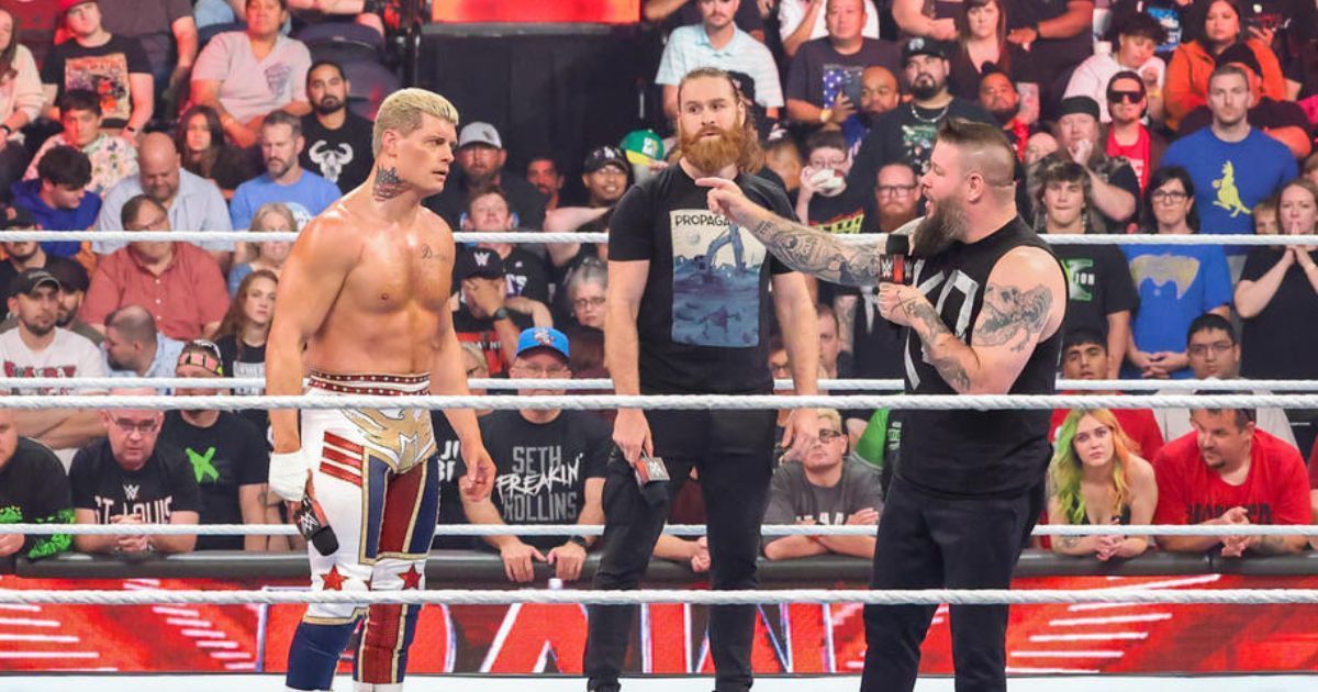 Cody Rhodes, Sami Zayn, and Kevin Owens.