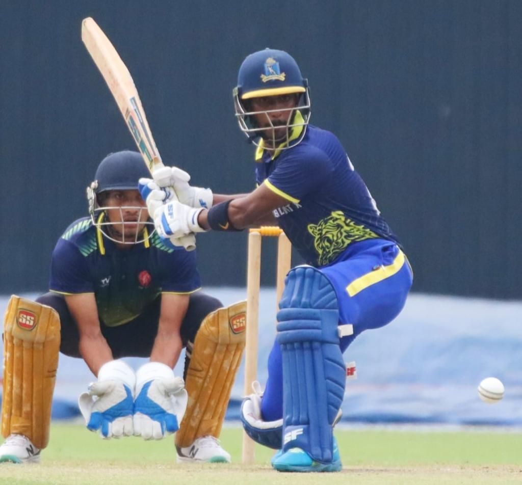 Sudip Gharam in action during a local match in Kolkata [Credits: CAB]