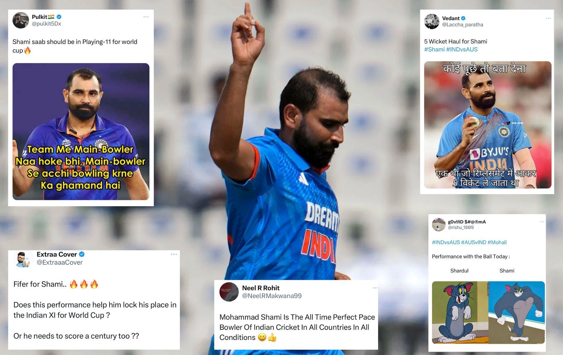 Mohammed Shami received praise from all quarters for his spell. (Pics: Getty/X)