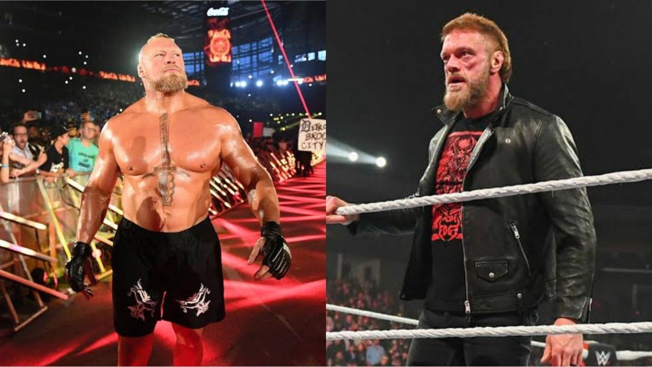 WWE दिग्गज ब्रॉक लैसनर और ऐज के बीच सिंगल्स मैच देखने को नहीं मिल पाया 