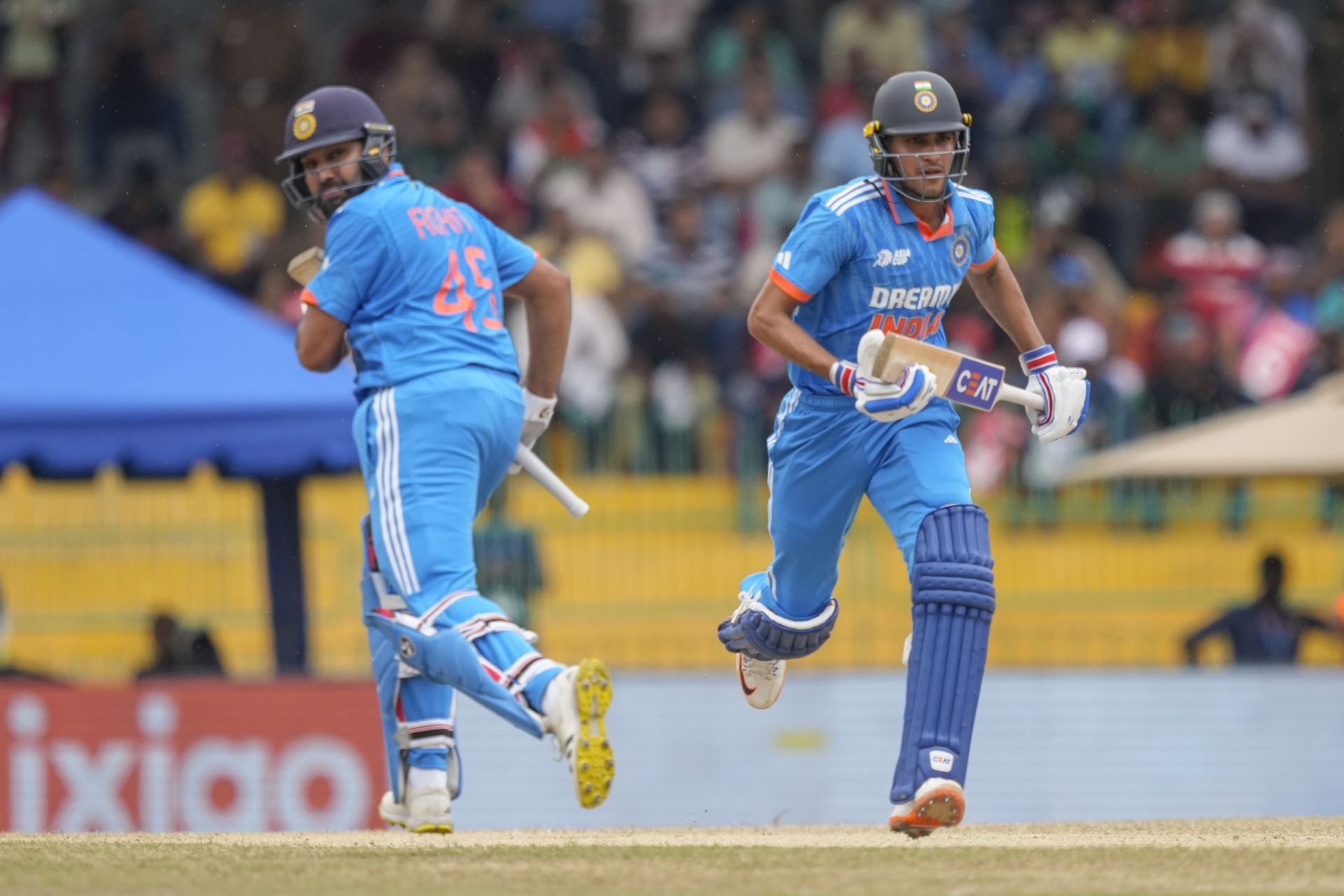 Rohit Sharma and Shubman added 121 runs for the first wicket. [P/C: AP]