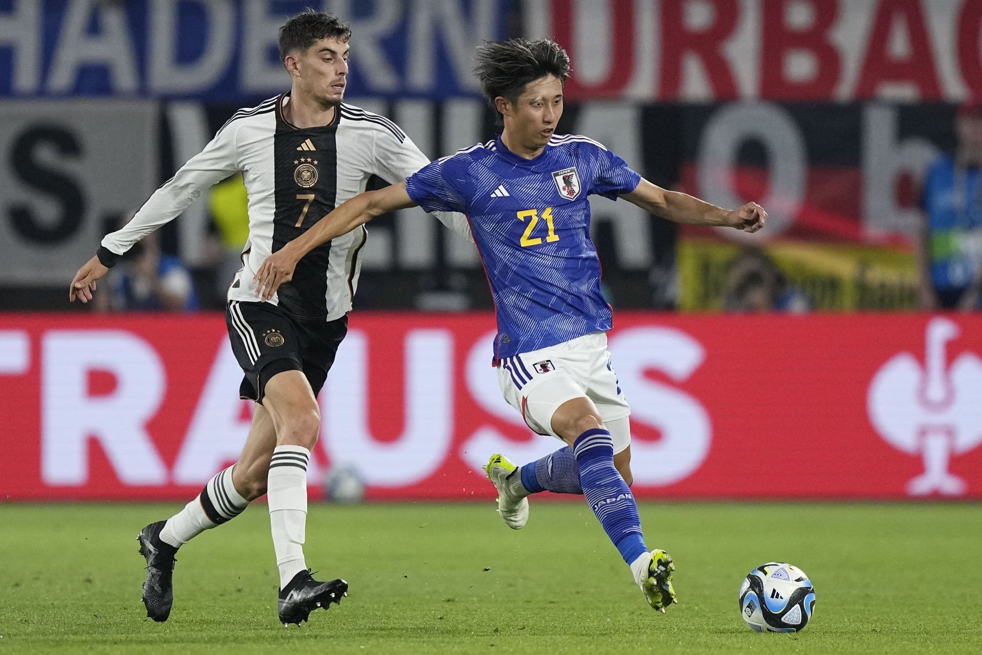 Kai Havertz (left) has struggled to hit the ground running since his move.