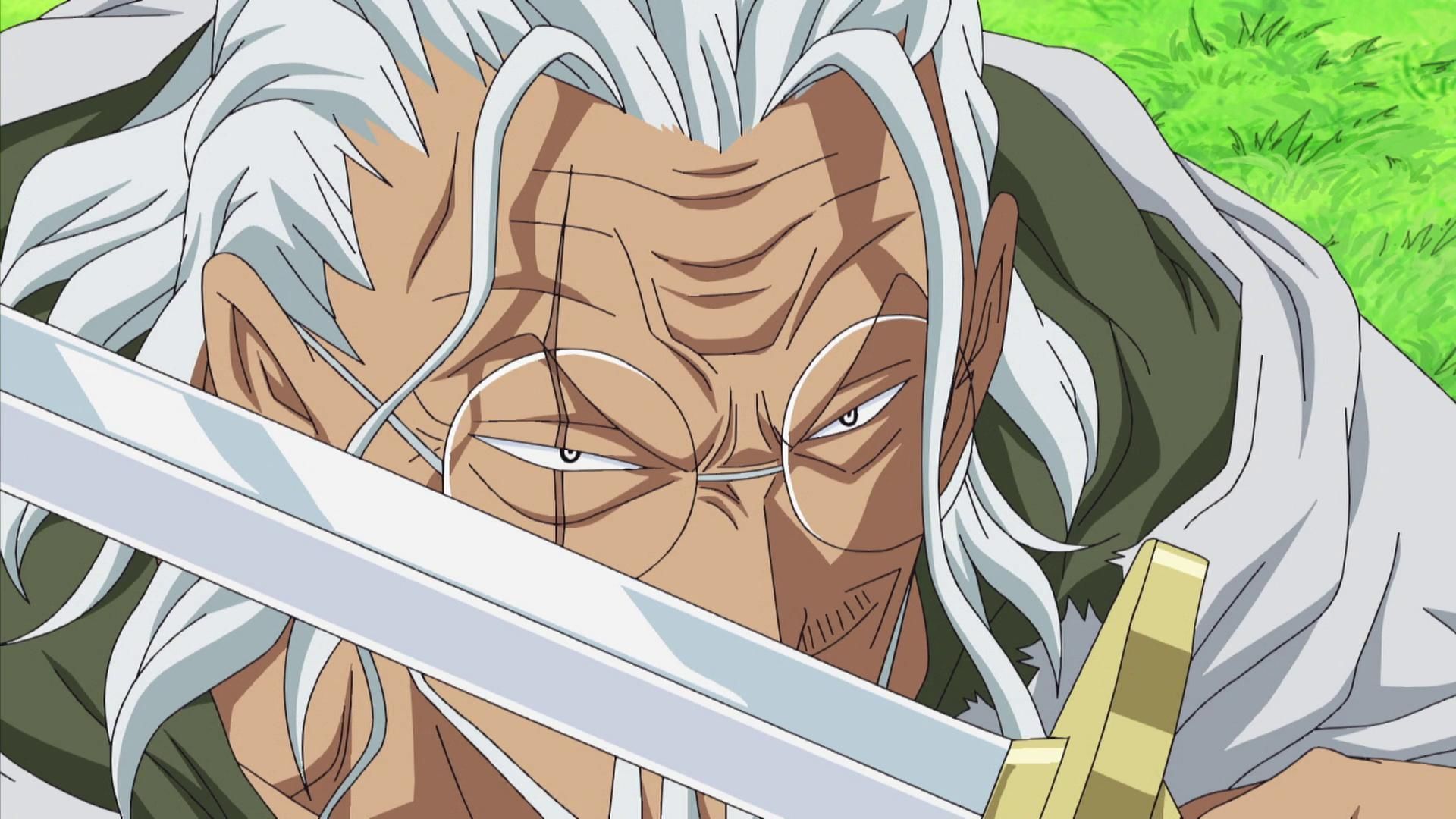 Silvers Rayleigh during his battle with Kizaru in Sabaody Archipelago (Image via Toei Animation, One Piece)