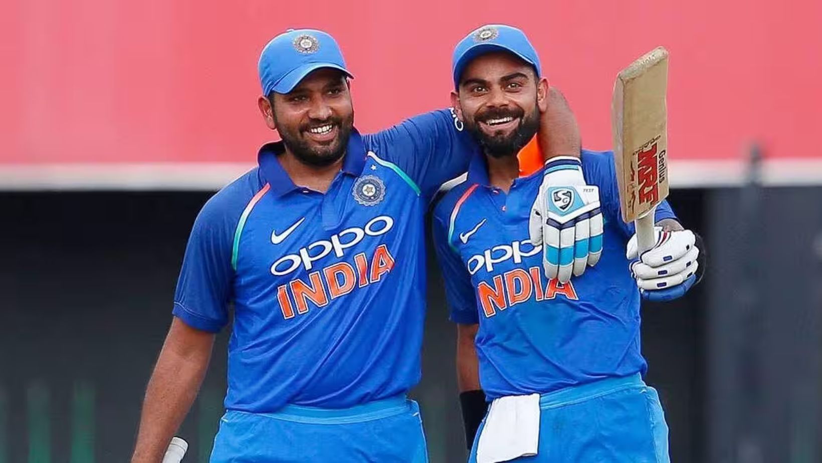 Rohit Sharma (L) and Virat Kohli.