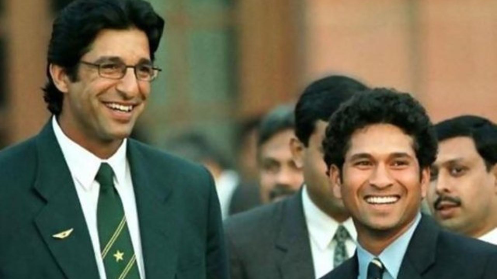 Wasim Akram and Sachin Tendulkar 