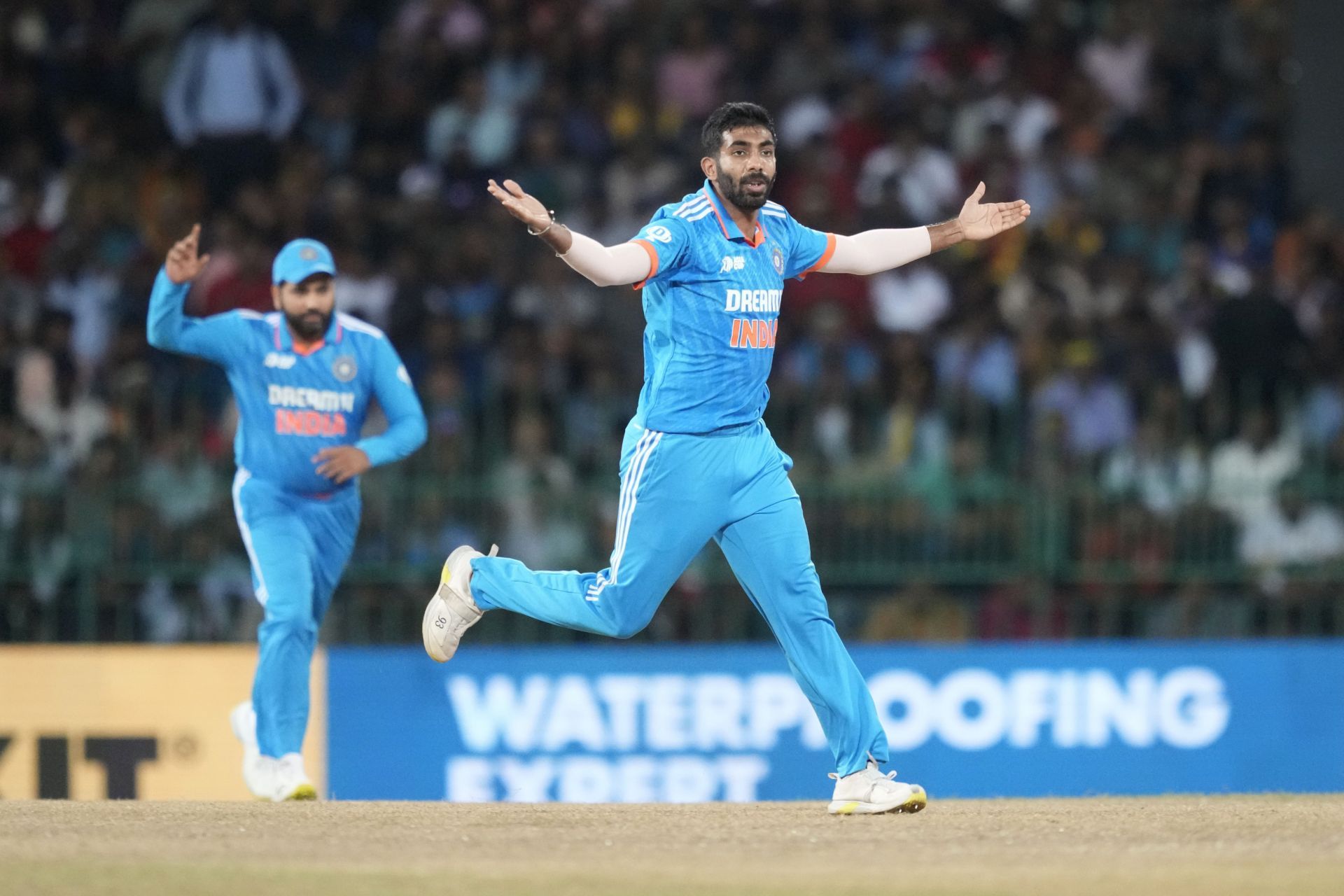 Jasprit Bumrah gave India their first two breakthroughs against Sri Lanka. [P/C: AP]