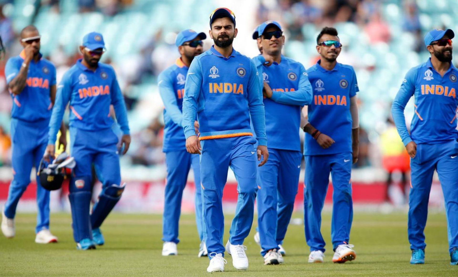 Indian cricket team at the 2019 World Cup.