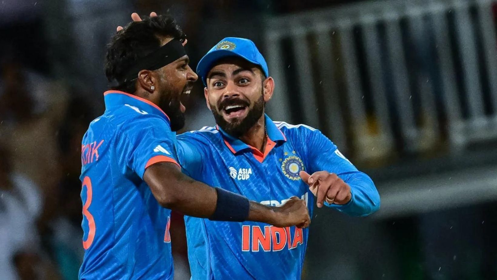 Virat Kohli (R) has played all matches of the 2023 Asia Cup so far.