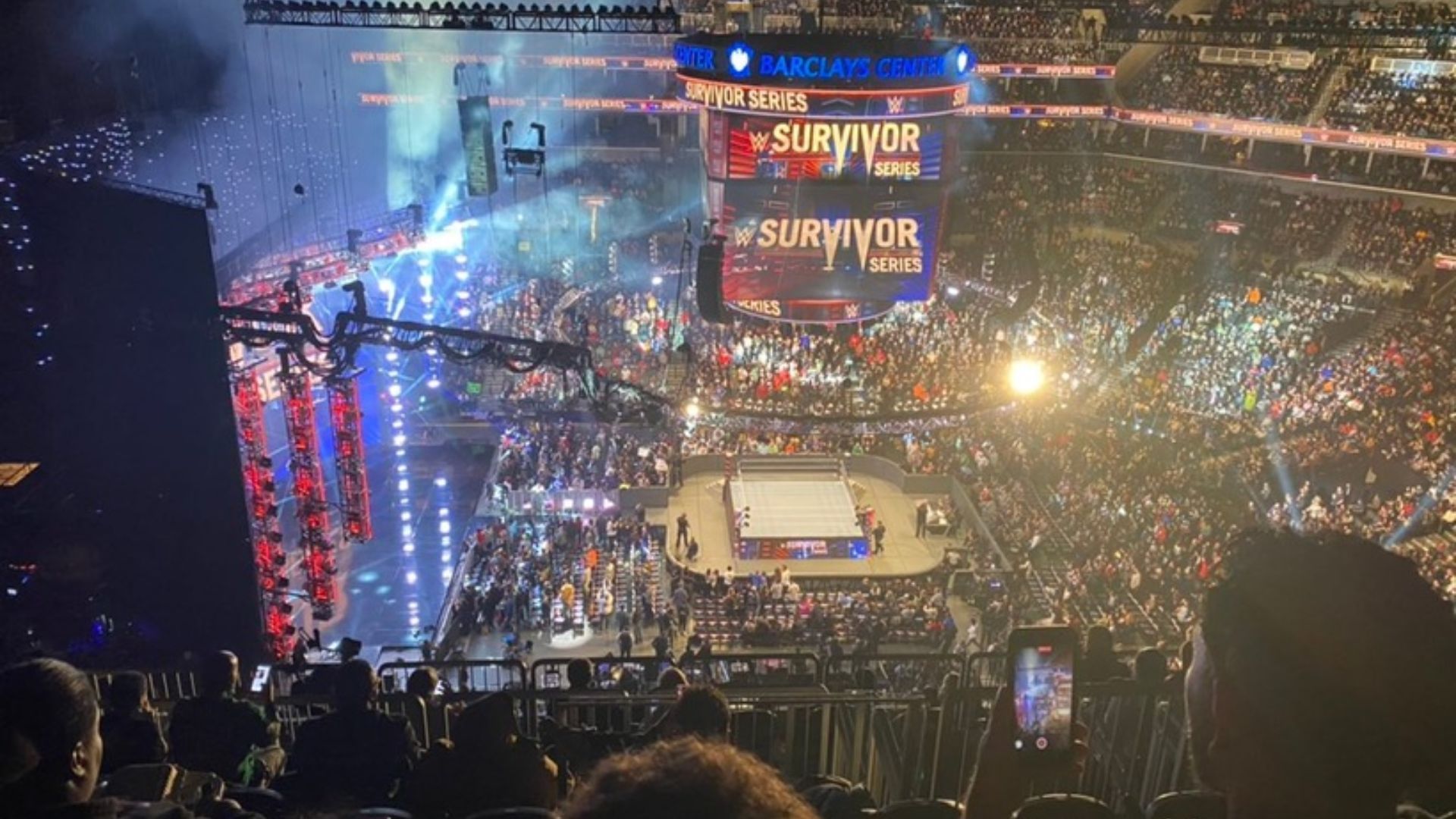 WWE Survivor Series arena. Image Credits: Twitter