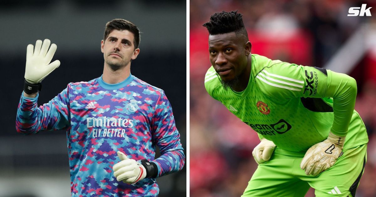 Thibaut Courtois (left) and Andre Onana