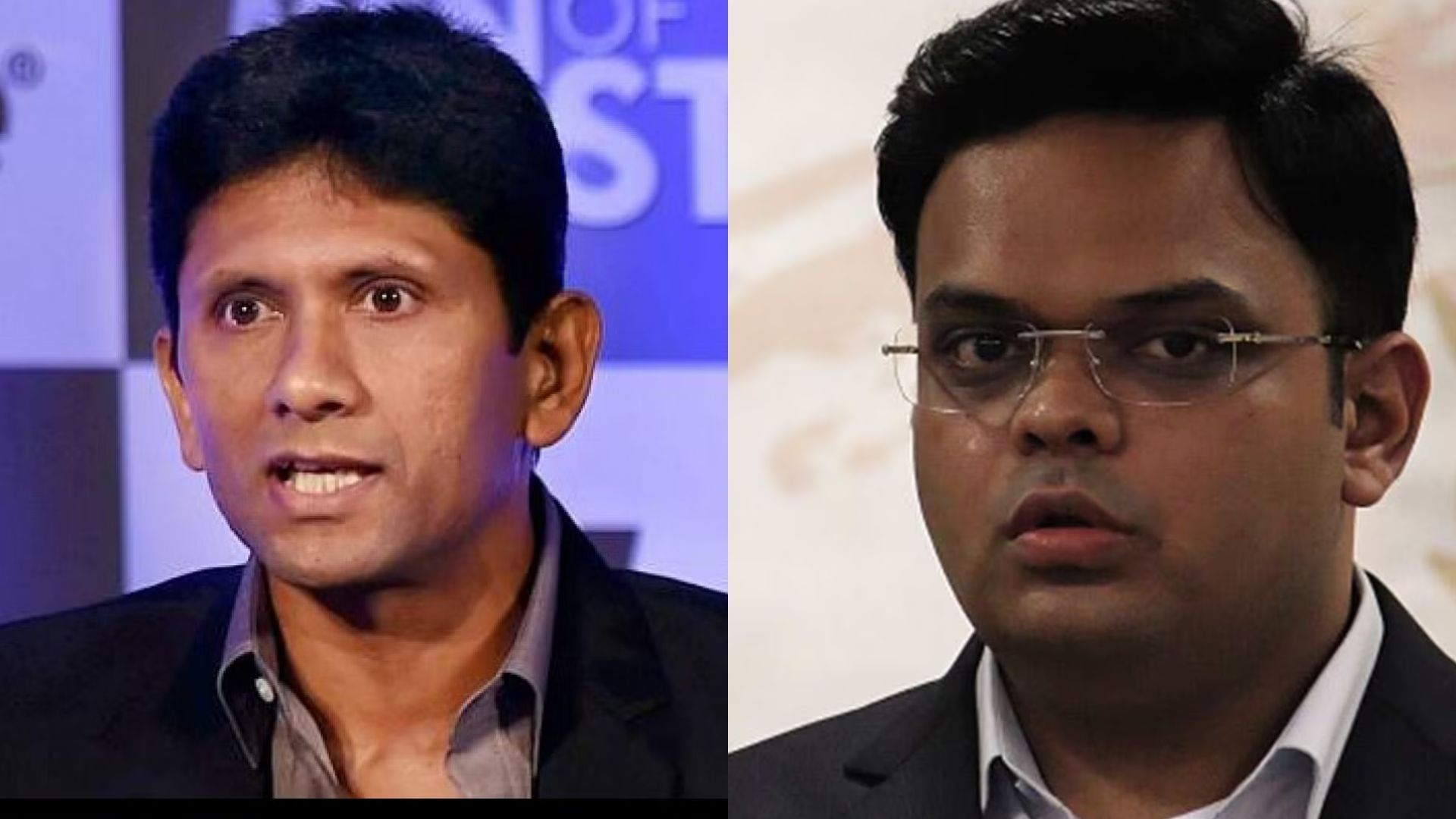 Venkatesh Prasad (L) &amp; BCCI Secretary Jay Shah (P.C.:X)