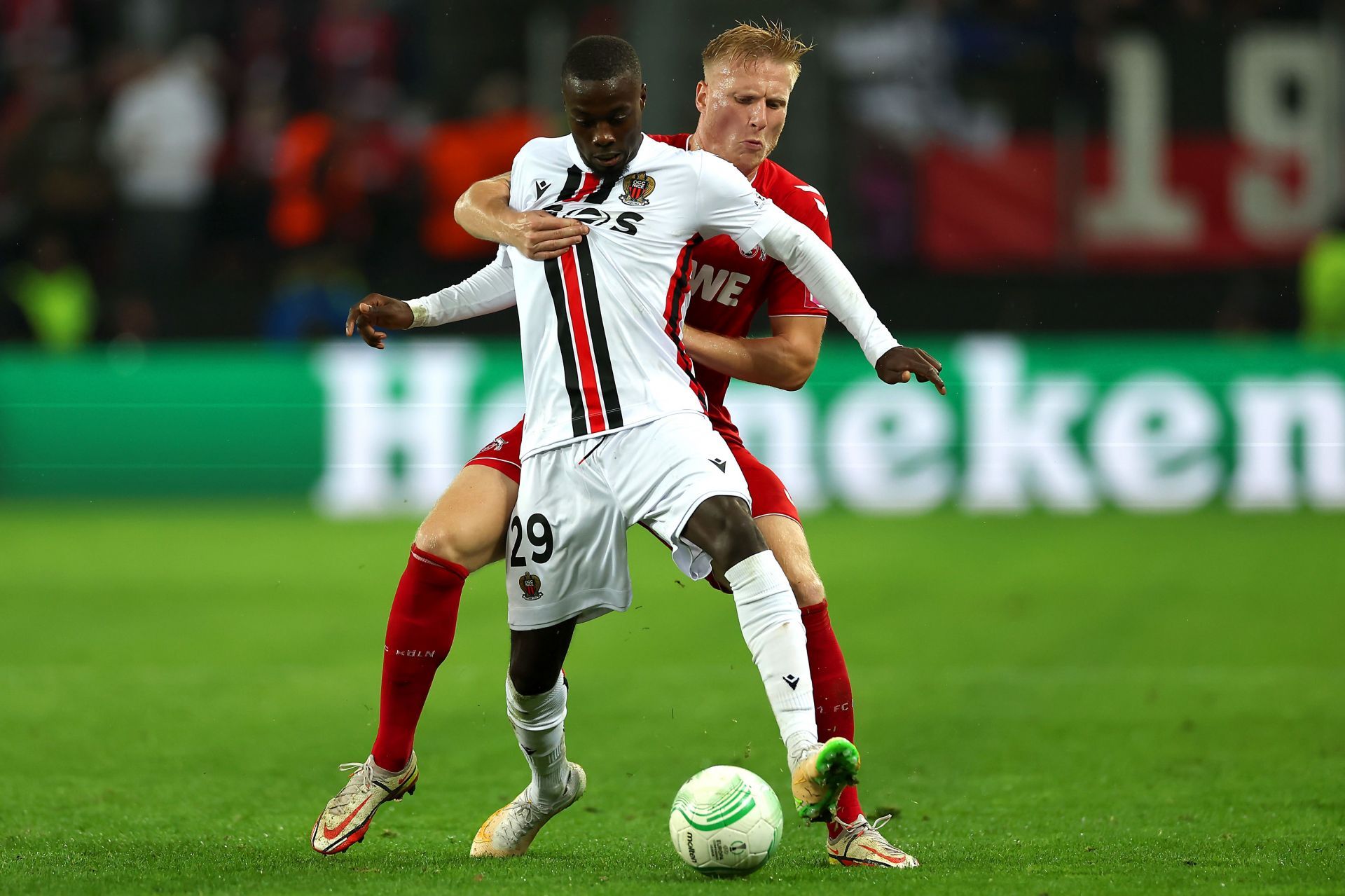 Nicolas Pepe (left) is all set to leave the Emirates