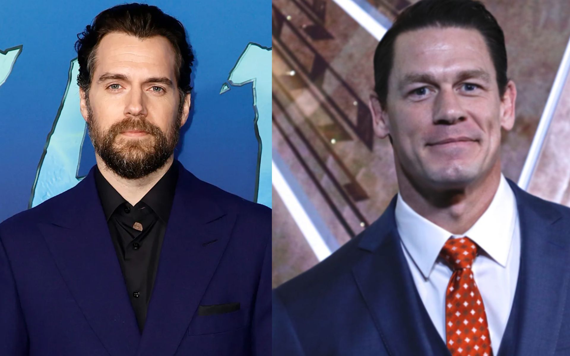 (Left) Henry Cavill (Right) John Cena