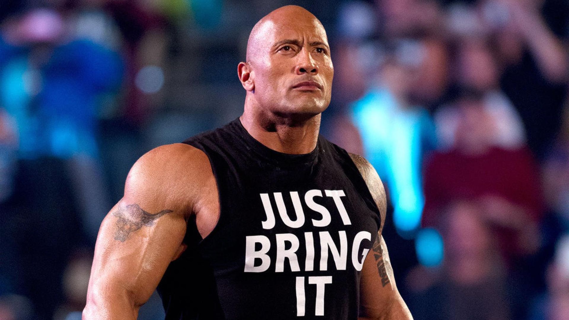 The Rock during his entrance. Image Credits: wwe.com 