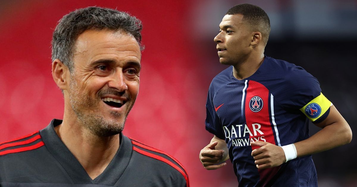 Luis Enrique and Kylian Mbappe are seemingly at loggerheads.