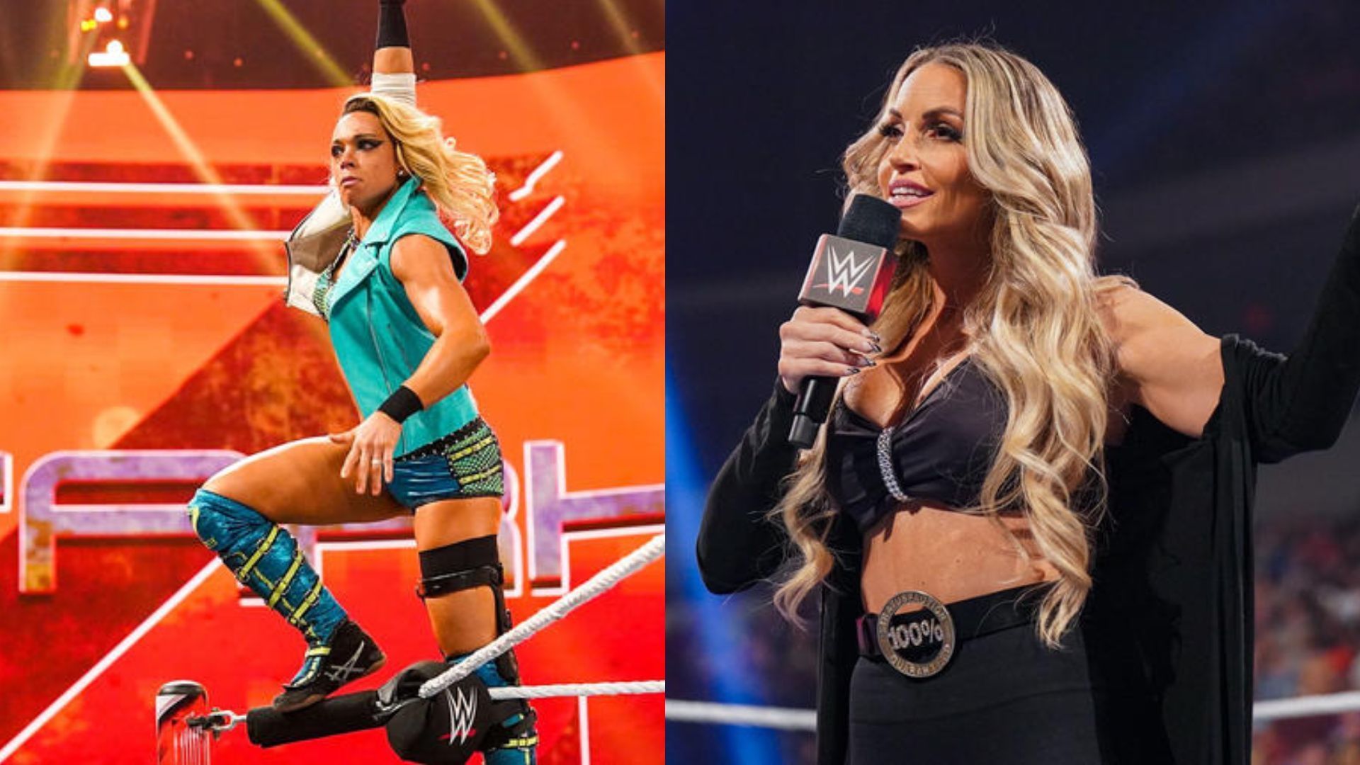 Zoey Stark and Trish Stratus. Image Credits: wwe.com 