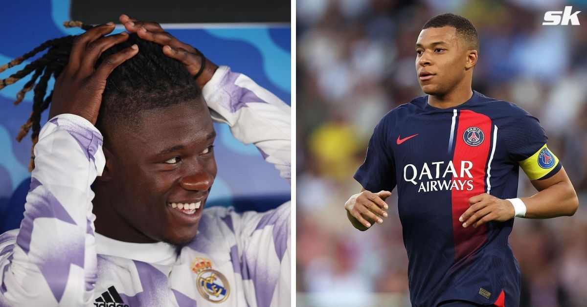 Eduardo Camavinga (left) and Kylian Mbappe