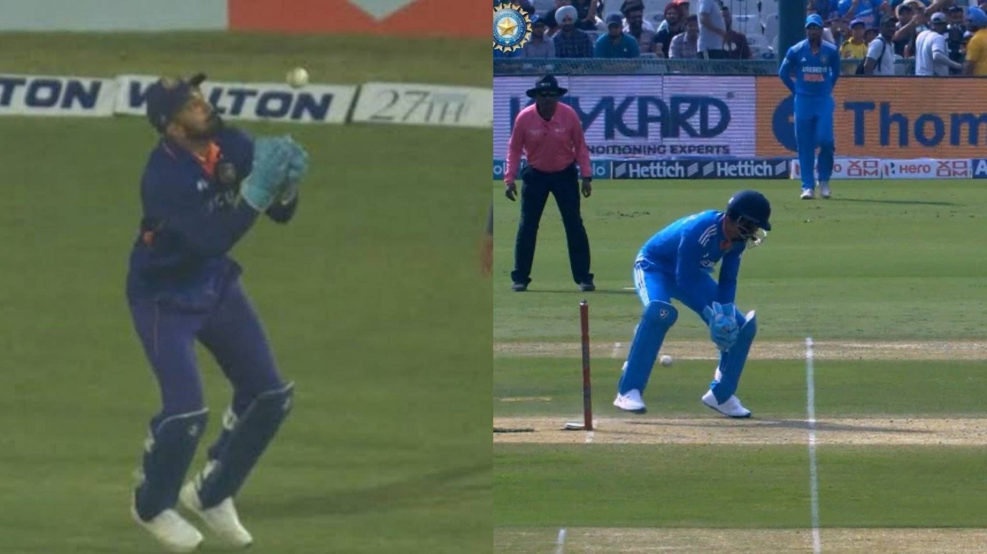 KL Rahul has struggled a bit with wicketkeeping (Image: X)
