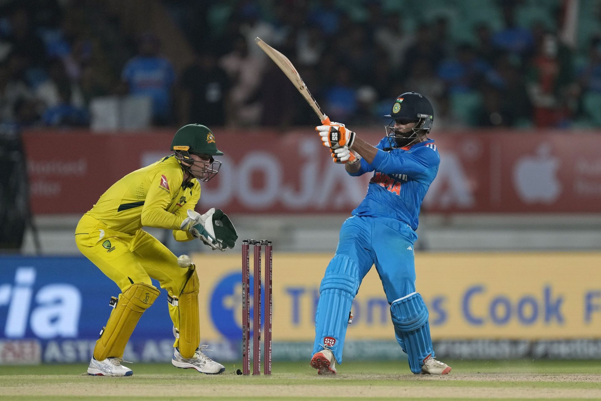 Ravindra Jadeja during the 3rd ODI vs. Australia [Getty Images]