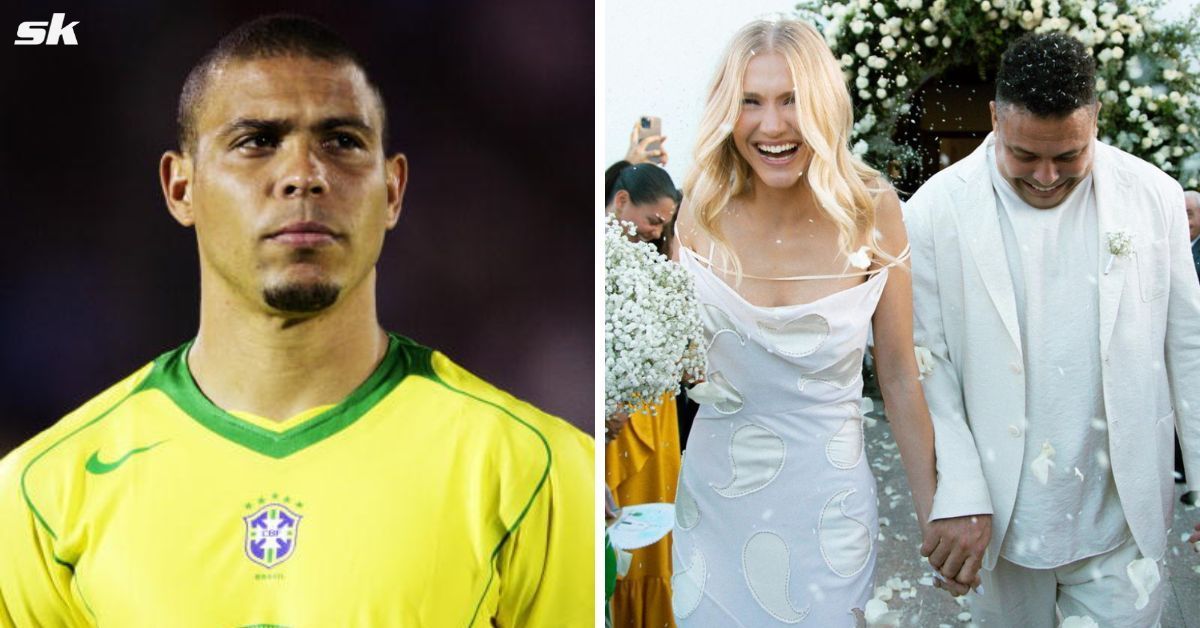 Brazil legend Ronaldo Nazario marries model partner Celina Locks.
