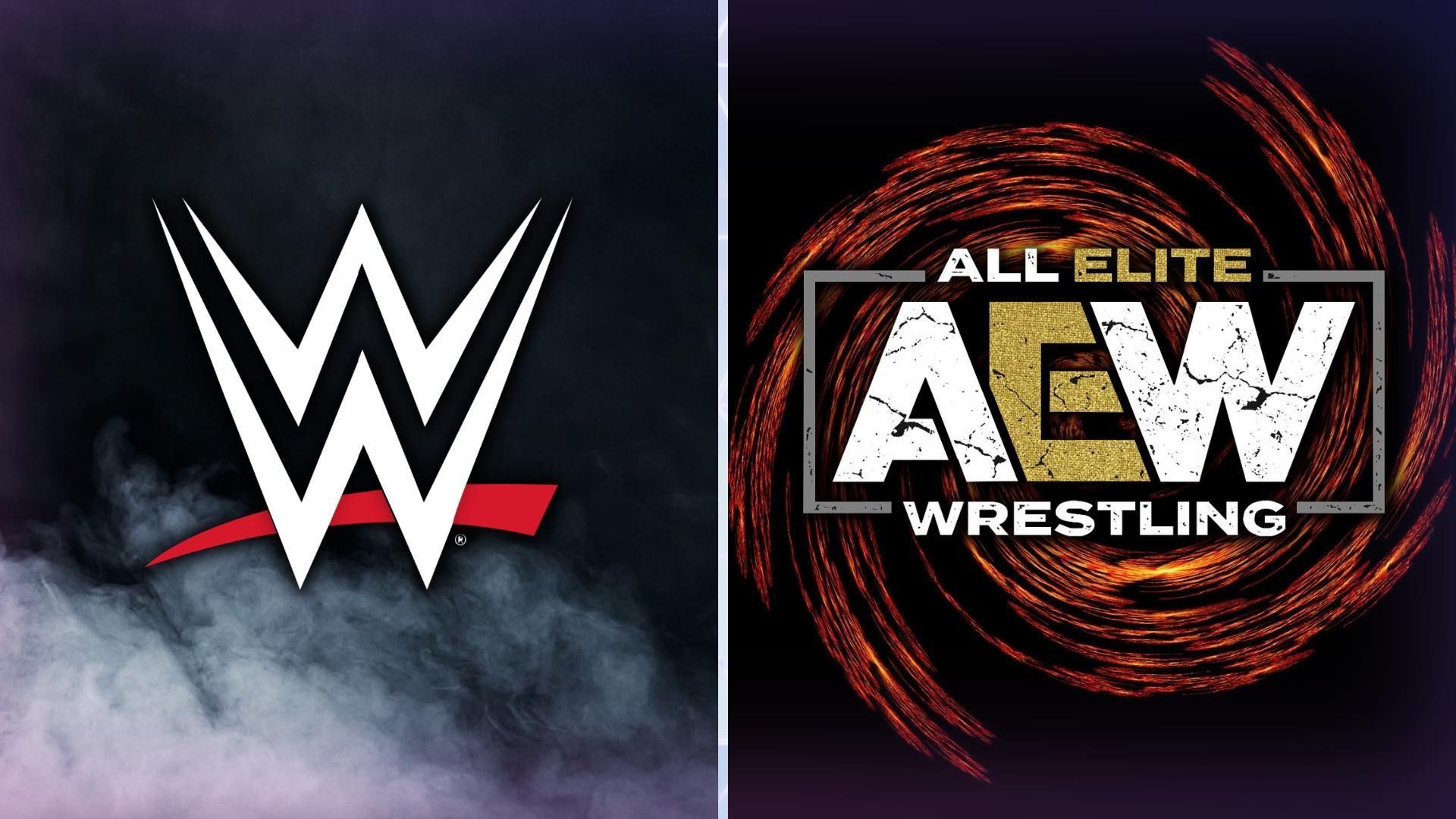 AEW and WWE logo