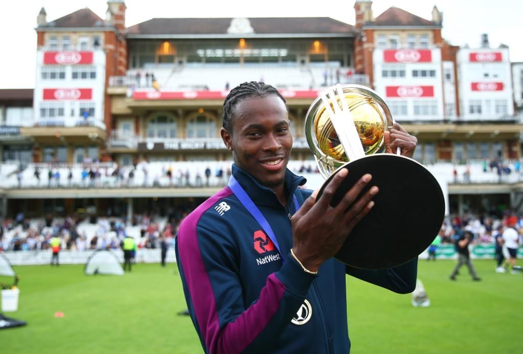 Jofra Archer bowling. (Image Credits: Twitter)