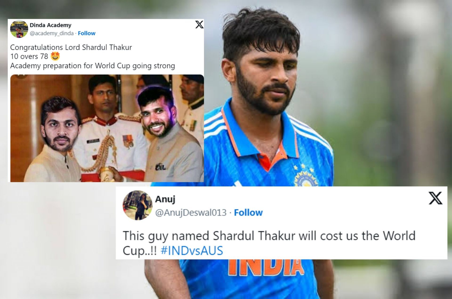 Fans troll Shardul Thakur for failing with ball on Friday. 