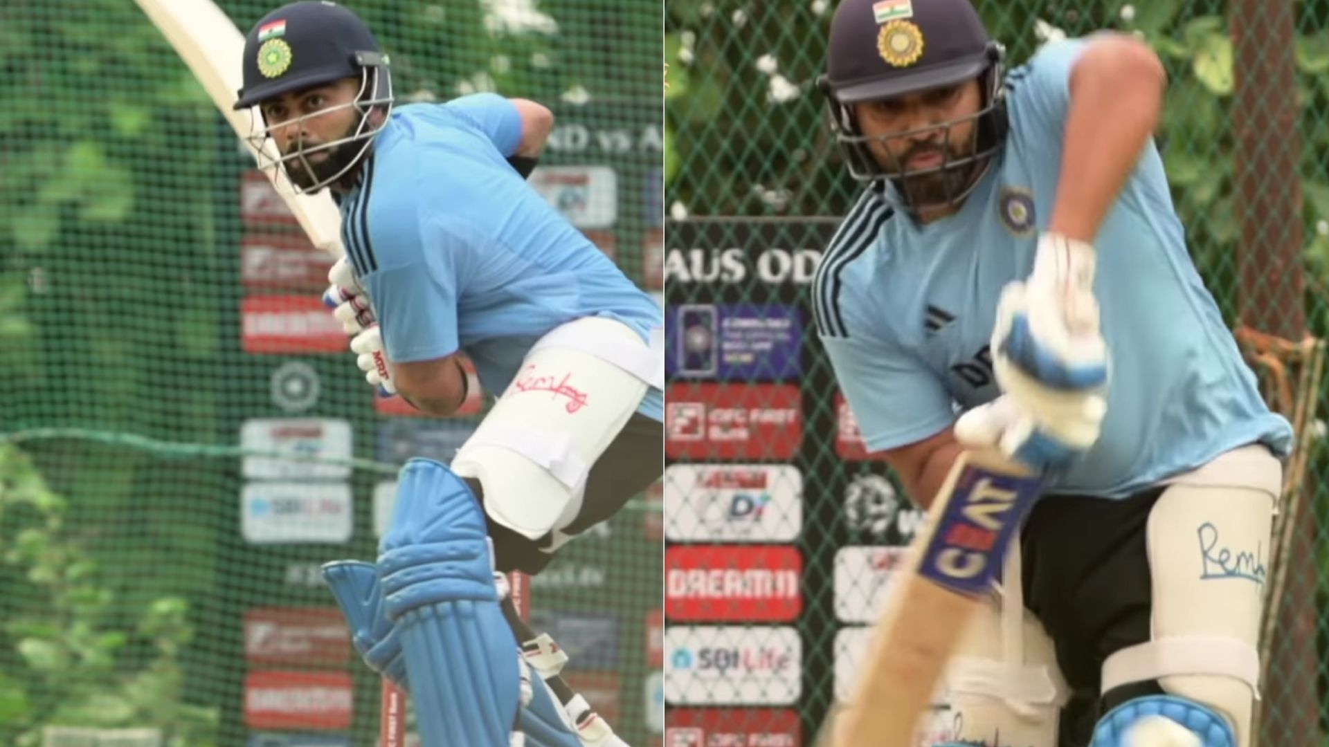 Snippets from Virat Kohli (L) &amp; Rohit Sharma