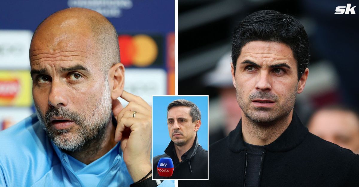 Mikel Arteta and Pep Guardiola (via Getty Images)