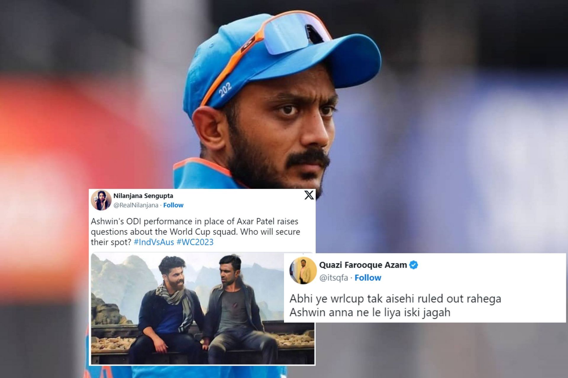 Fans react after Axar Patel was ruled out of 3rd ODI vs Australia.  