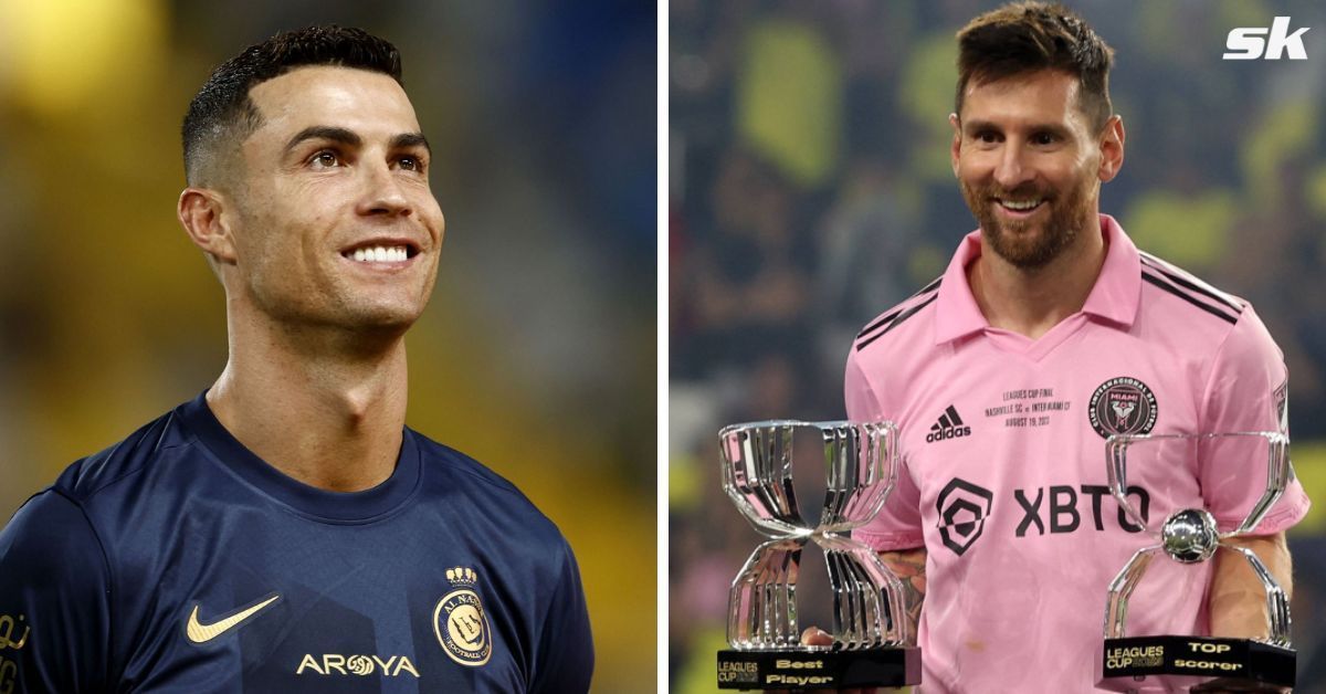 Cristiano Ronaldo (left) and Lionel Messi