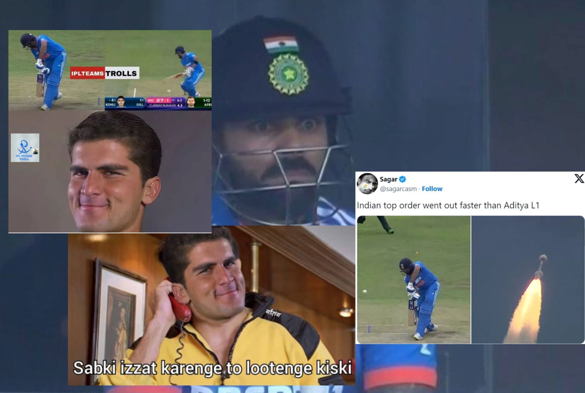 Fans react after India