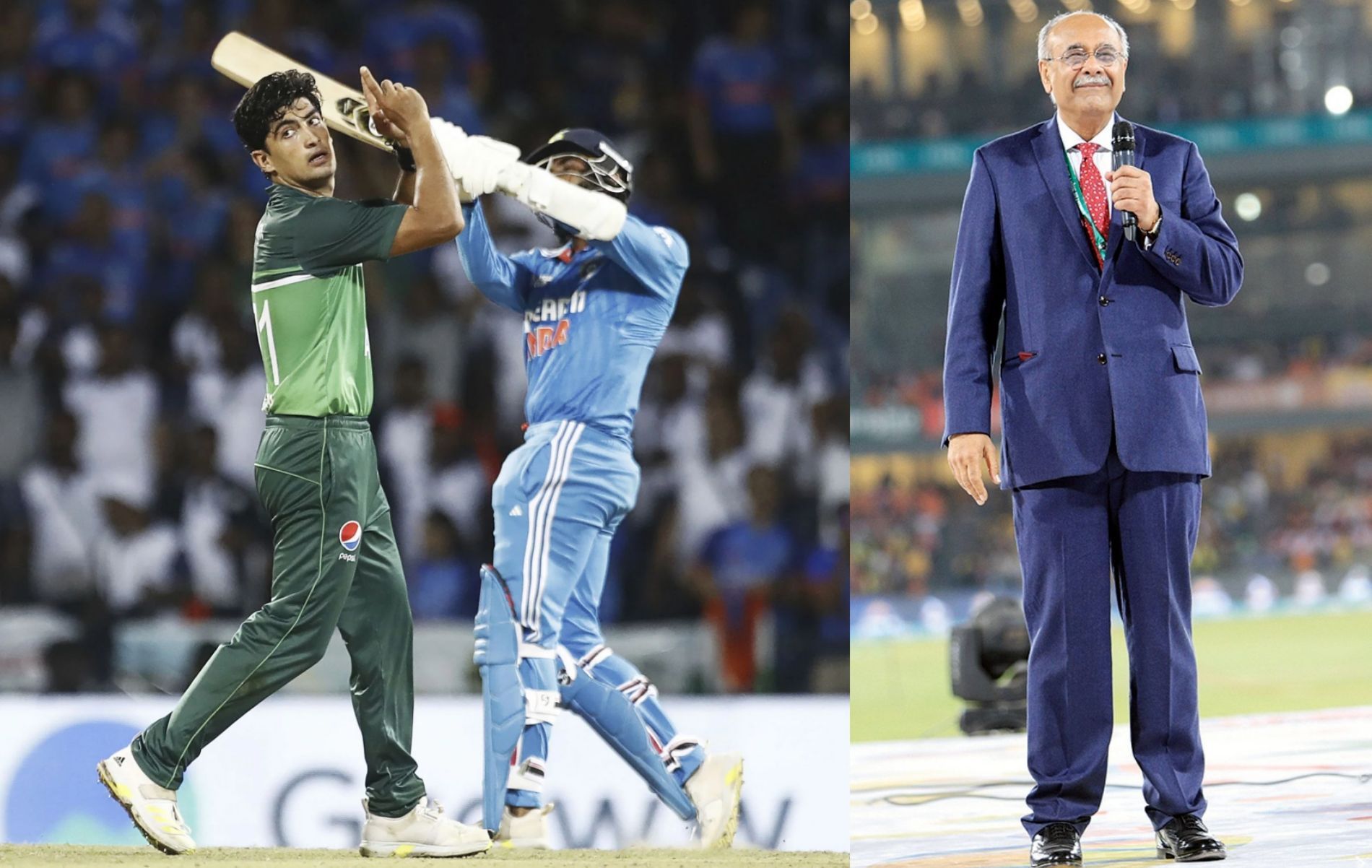 Naseem Shah, Najam Sethi, India vs Pakistan