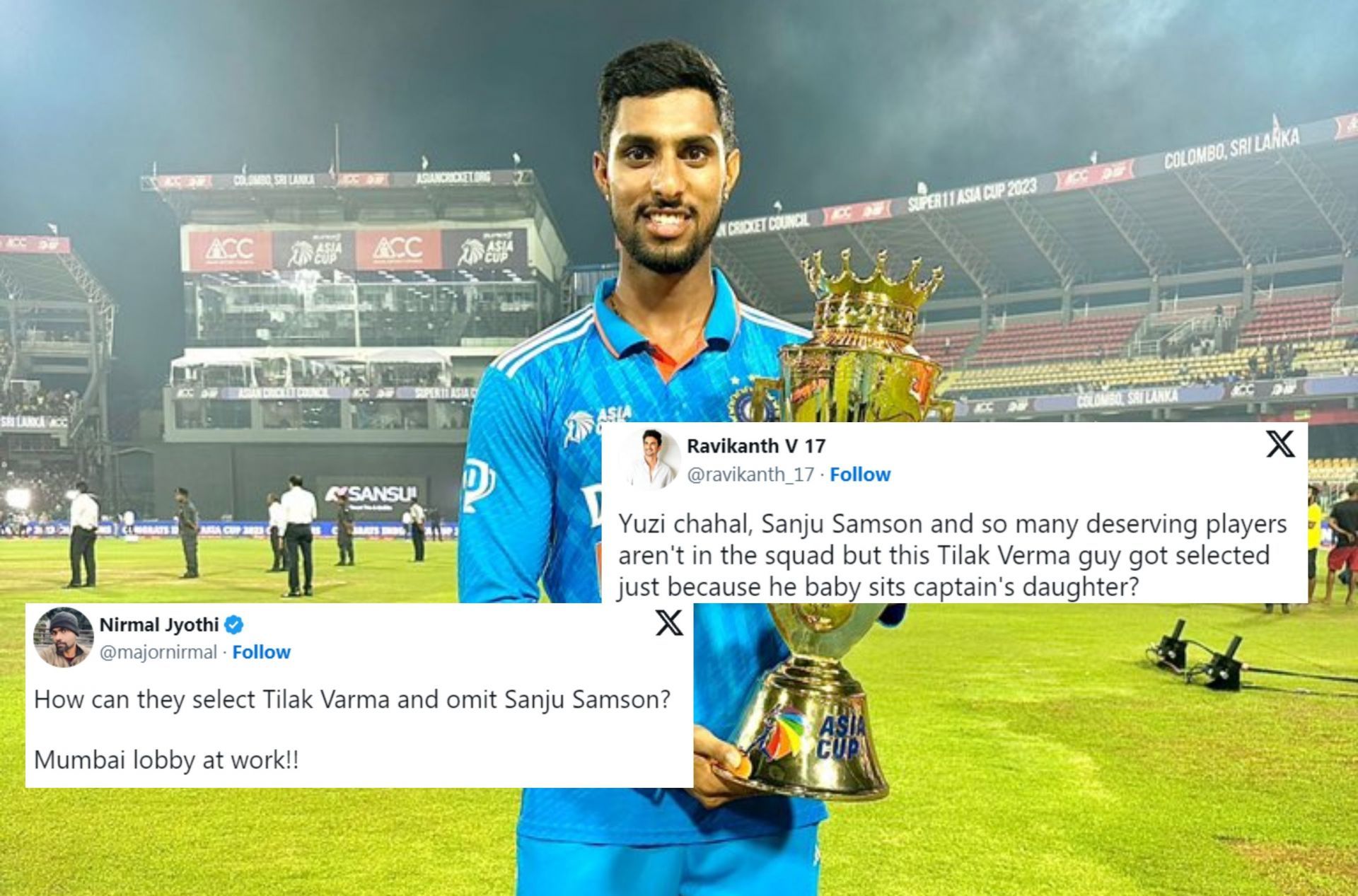 Fans react as Tilak Varma gets a place in the squad for Australia series. 