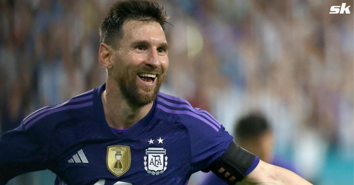 Lionel Messi scores opening goal for Argentina against Peru with brilliant first-touch finish after incredible counter-attack