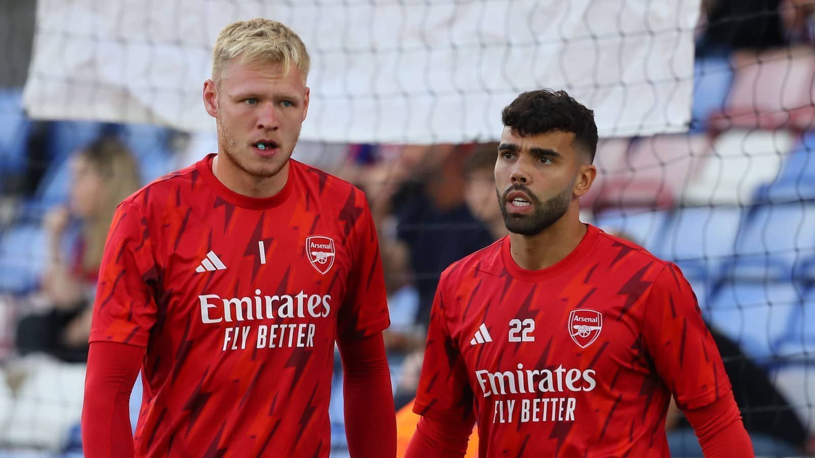 David Raya and Aaron Ramsdale are competing to start as Arsenal
