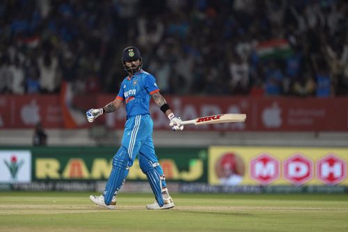 Virat Kohli walking during the ODIs vs Australia [Getty Images]