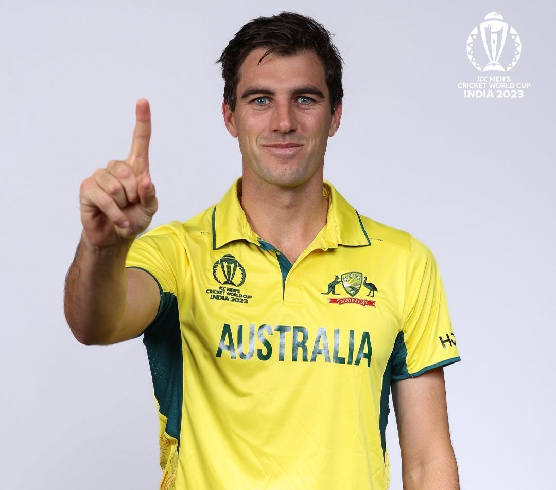 Pat Cummins in Australia&#039;s ODI World Cup 2023 jersey [ICC]