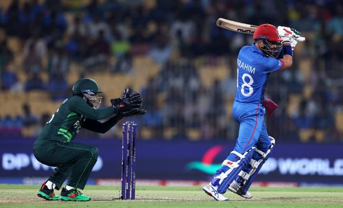 Ibrahim Zadran added 130 for the first wicket with Rahmanullah Gurbaz. (Credits: Twitter)