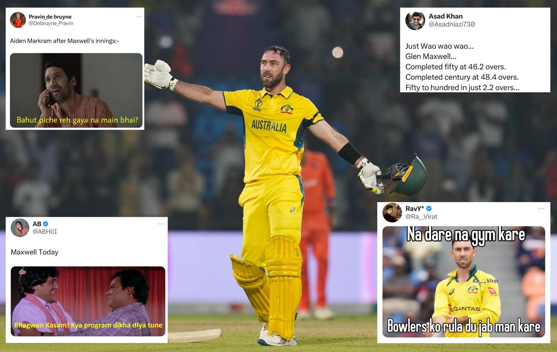 "Big Show Has Arrived" - Fans Erupt As Glenn Maxwell Hits Fastest 100 ...