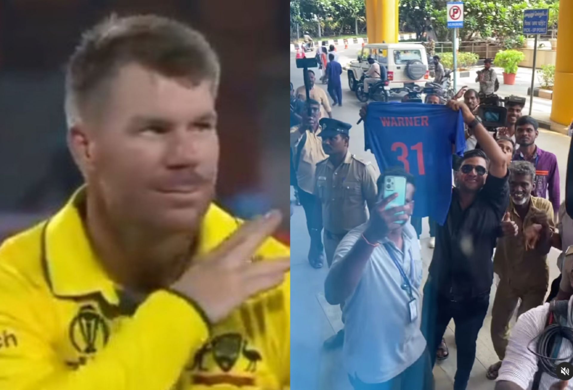 David Warner receives warm welcome in Chennai. 