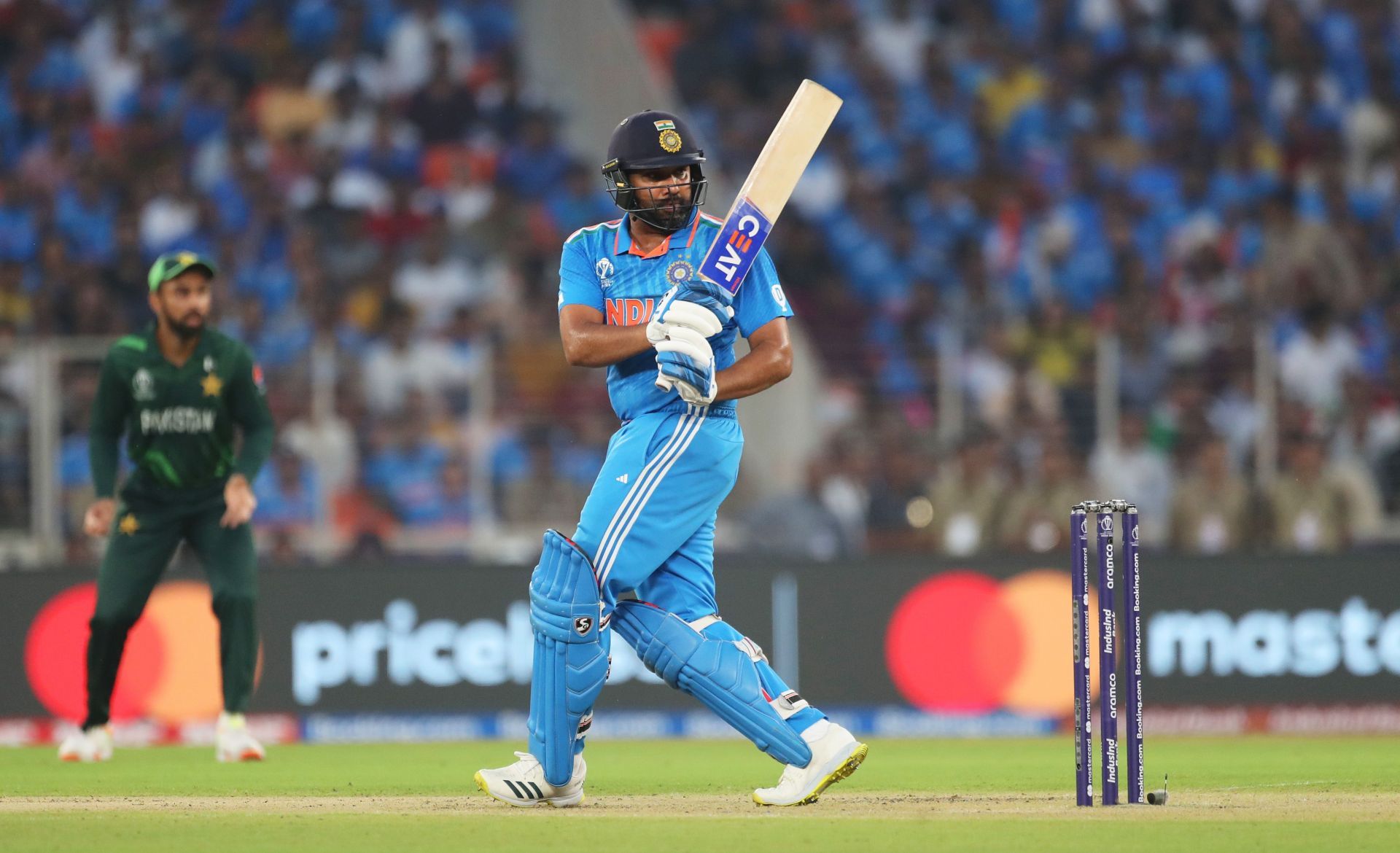 Rohit Sharma hit 6 sixes vs Pakistan [Getty Images]