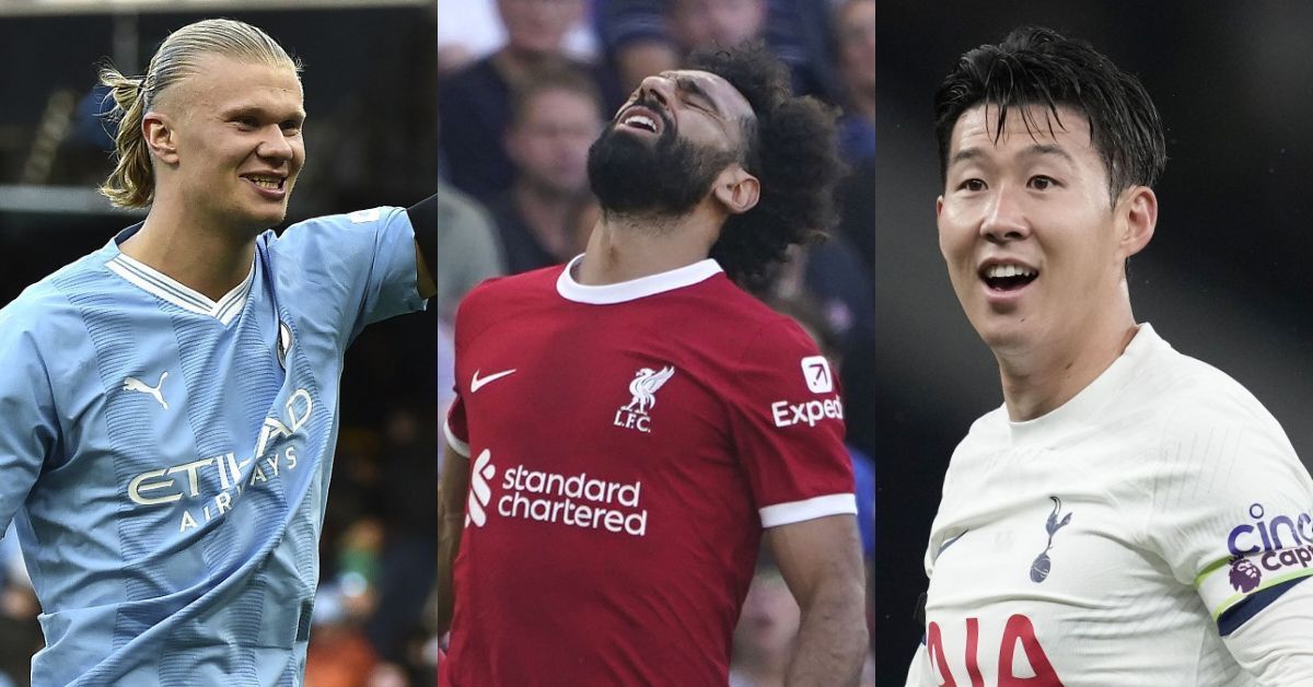 [L-to-R] Erling Haaland, Mohamed Salah and Son Heung-min.
