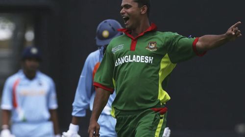 Mashrafe Mortaza won the POTM award in Bangladesh's win against India in the 2007 WC.