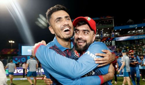 Afghanistan players were all smiles after their stunning victory against England.